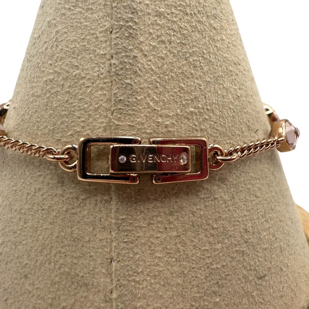 Givenchy Rose Gold Toned Bracelet with Crystal Details Size 6.5 - Picture 2 of 5